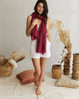 Sarong / Scarf - Wine