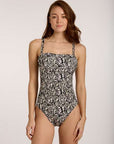 Olympia - Beige/Black One Piece