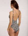 Olympia - Beige/Black C Cup One Piece