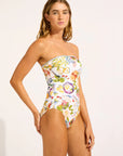 Seafolly - Rivera Coast Bandeau One Piece White