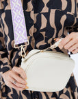 Vegan PU Leather Miami Crossbody - Ivory