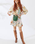 Vegan PU Leather Palm Springs Phone Bag - Jungle Green