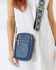Vegan PU Leather Palm Springs Phone Bag - Navy