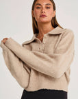 All Fenix - 1/2 Button Polo Knit Toffee