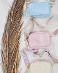 Vegan PU Leather Miami Crossbody - Ivory