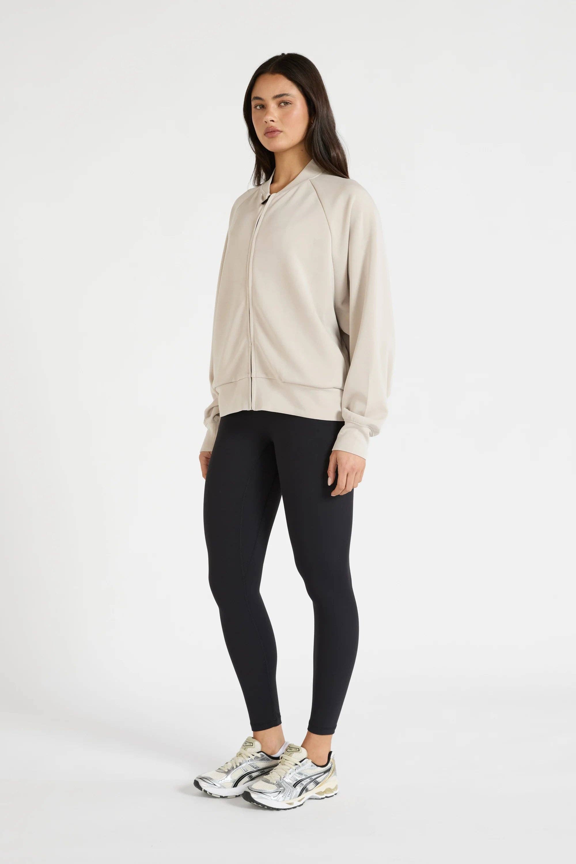 All Fenix - Soft Luxury Bomber Jacket Stone