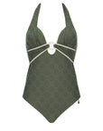 Opera - Khaki Halter Neck One Piece