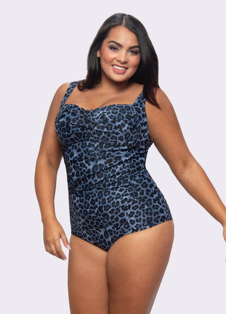 LaSculpte - Chlorine Resistant Tummy Control One Piece - Blue Animal