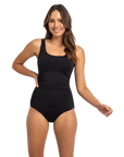 Jantzen - Cosmopolitan Pintuck Mastectomy One Piece Black