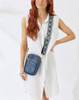 Vegan PU Leather Palm Springs Phone Bag - Navy