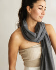 Sarong / scarf - Charcoal Grey