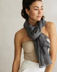 Sarong / scarf - Charcoal Grey