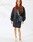 Vegan PU Leather Palm Springs Phone Bag - Navy