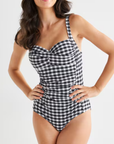 La Sculpte - Gingham One Piece Black