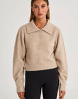 All Fenix - 1/2 Button Polo Knit Toffee