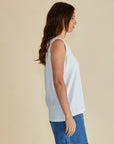Betty Basics - Trinity V-Neck Tank White