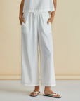 Betty Basics - Copacabana White Relax Pant