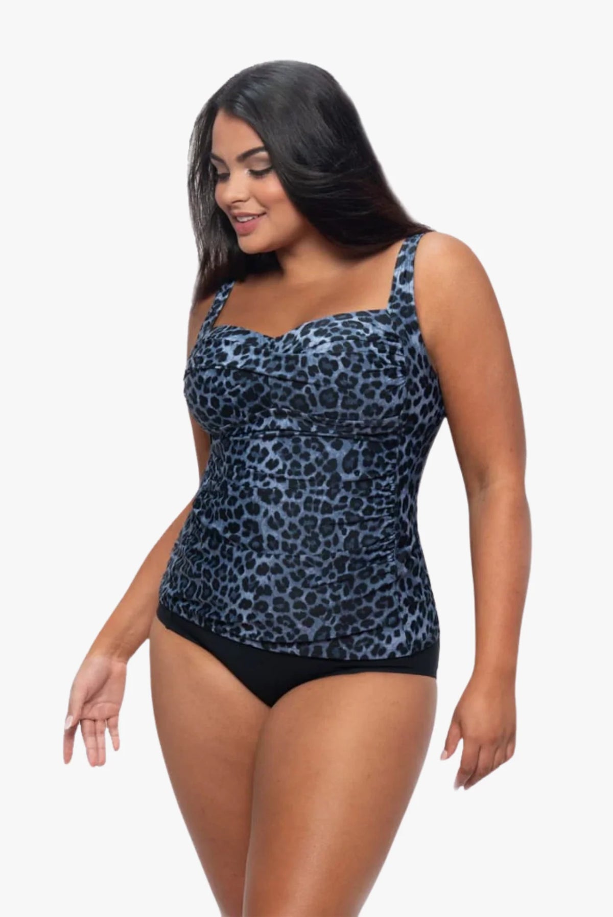 La Sculpte - Chlorine Resistant Blue Animal Tankini