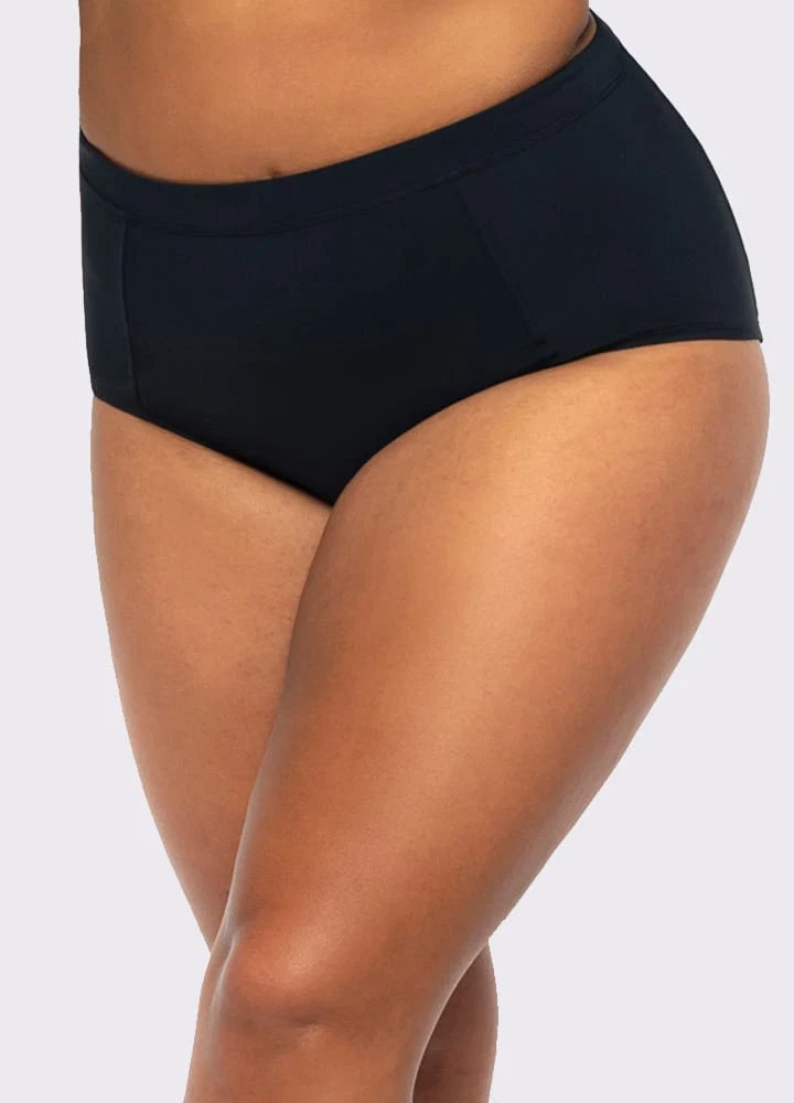 La Sculpte - Women's Chlorine Resistant Bikini Bottom Black