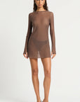 Bond-Eye - Bound Gisele 2.0 Mini Dress Rosewood Mesh