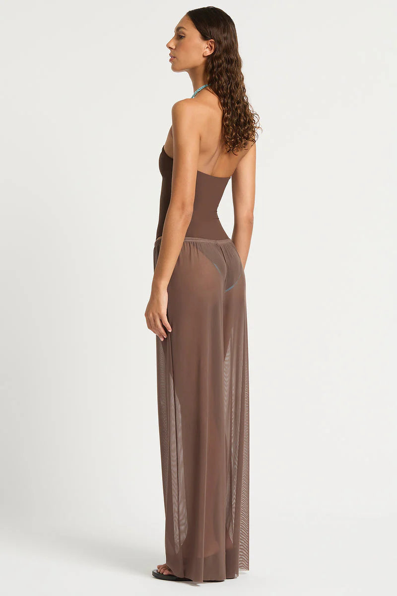 Bond-Eye - Bound Riley Pant Rosewood Mesh in Brown overswim resortwear