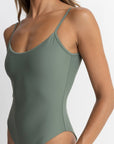 Rhythm - Classic Minimal One Piece in Olive