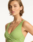 Sea Level - Checkmate Cross Front Multifit Bra