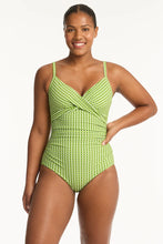 Load image into Gallery viewer, Sea Level - Checkmate Twist Front DD/E Cup One Piece
