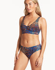 Sea Level - Hunter Long Line Tri Bra With Macrame Detail