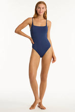 Load image into Gallery viewer, Sea Level - Infinity Square Neck Bralette One Piece
