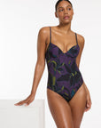 Jets - Midnight Tropical Moulded Underwire One Piece