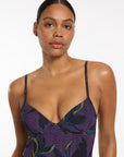 Jets - Midnight Tropical Moulded Underwire One Piece