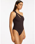 Jets - Jetset One Shoulder One Piece Chocolate