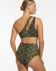 Jets - Python High Waist Bikini Bottom