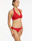 Jets - Jetset Twist Front Hipster Bikini Bottom Rosso