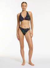 Load image into Gallery viewer, Jets - Midnight Tropical High Leg Bikini Pant
