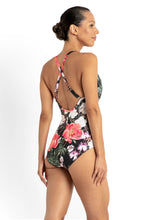Load image into Gallery viewer, Jantzen - Paige High Neck Cross Strap One Piece
