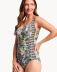 Jantzen - Tropica DD/E Underwire One Piece Army