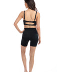 Togs - Black Microfibre Long Boyleg Pant
