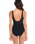 Togs - Black Surplice One Piece