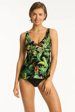 Load image into Gallery viewer, Sea Level - Lotus Cross Front Swing Tankini
