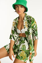 Load image into Gallery viewer, Sea Level - Lotus Aloha Shirt
