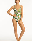 Sea Level - Lotus Spliced Tri One Piece