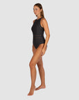 Baku - Rococco High Neck One Piece Black