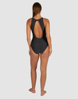 Baku - Rococco High Neck One Piece Black