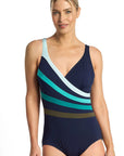 Poolproof - Rozella Fan Splice Tank One Piece Sky