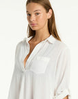 Sea Level - Salt Long Cover Up in White