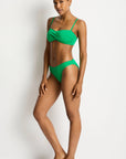 Sea Level - Essentials Edit Twist Bandeau Kelly Green