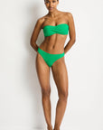 Sea Level - Essentials Edit Twist Bandeau Kelly Green