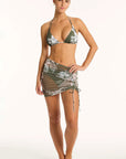 Sea Level - Aloha Drawstring Mini Mesh Skirt